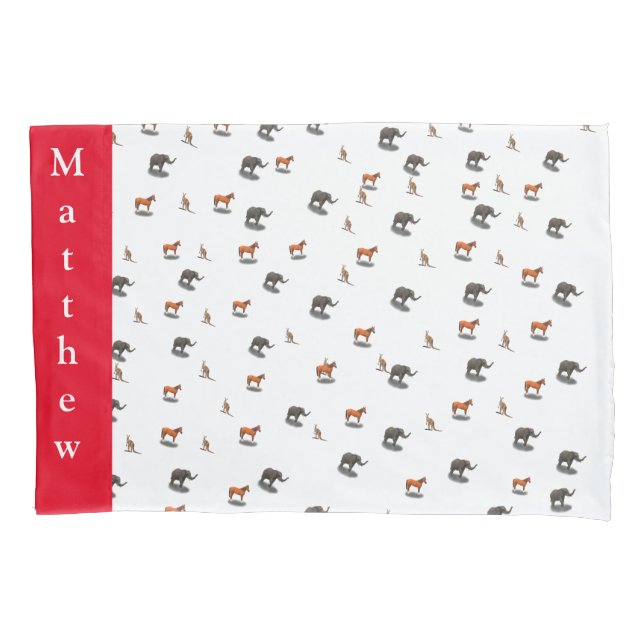 Pillowcase für personalisierte Tiere Kissenbezug (Vorderseite)