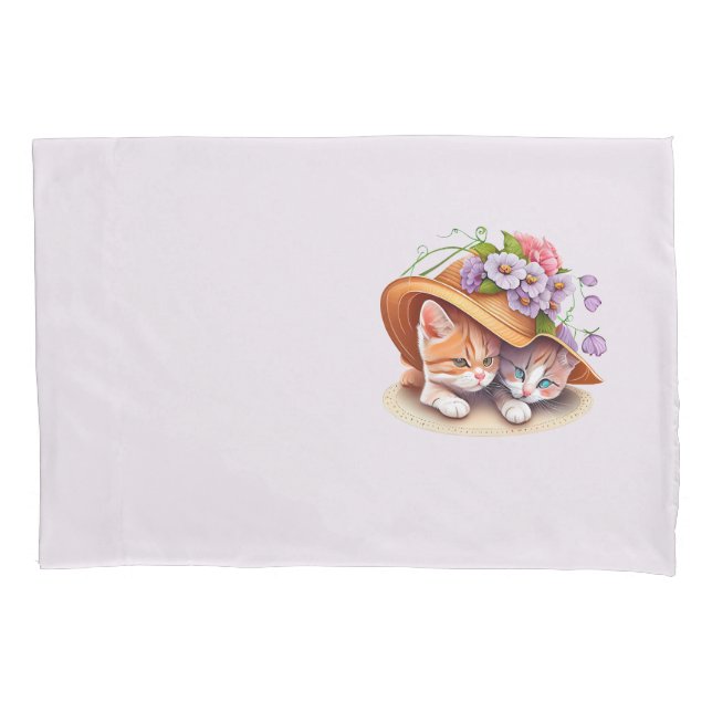 Pillowcase mit Katzen Kissenbezug (Vorderseite)