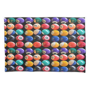 Pillowcase mit nummerierten und farbigen Eightball Kissenbezug