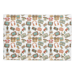 Pillowcases für Retro Media Patches Kissenbezug