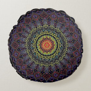 Pillows Mandala von Überfluss Rundes Kissen