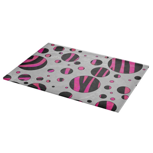 Piloka Dot Zebra Schneidebrett (Ecke)