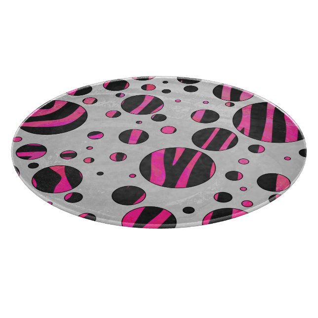 Piloka Dot Zebra Schneidebrett (Ecke)