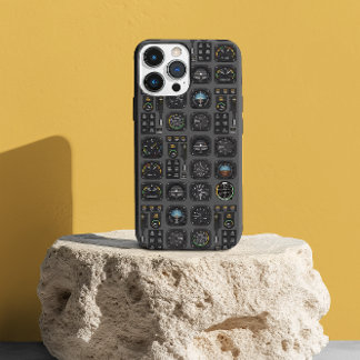 Pilot Airplane cockpit dash Instruments Aviation iPhone 15 Pro Hülle