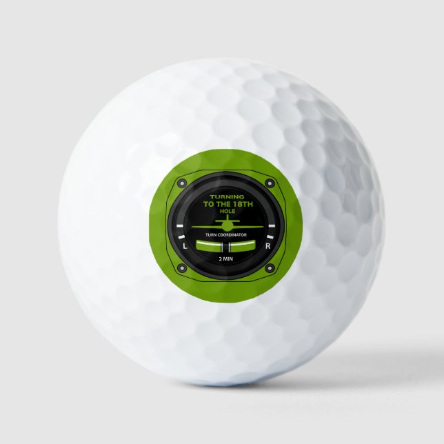 Pilot Aviation Geek Golfball (Vorderseite)