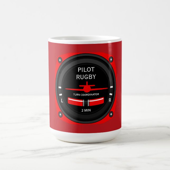 Pilot Aviation Geek Verwandlungstasse (Zentrum)