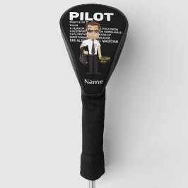 Pilot Aviation Industry Golfer beim Golf Headcover