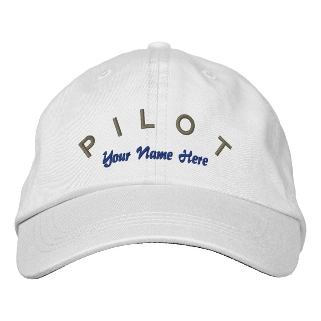 Pilot Aviator Custom Hat Bestickte Baseballkappe (Vorderseite)