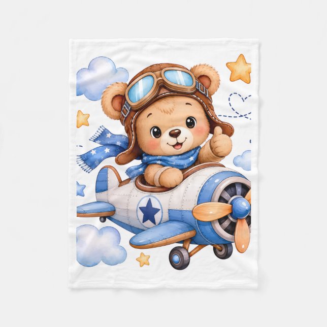 Pilot Bär Flugzeug Decke (Vorderseite)