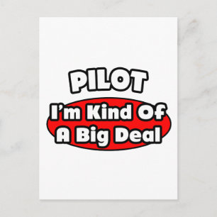 PIlot... Big Deal Postkarte