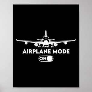 Pilot C172 Flug Geschenk Flugzeug Modus Poster