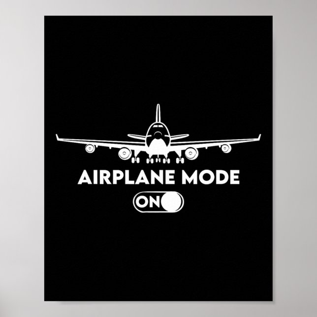 Pilot C172 Flug Geschenk Flugzeug Modus  Poster (Vorne)