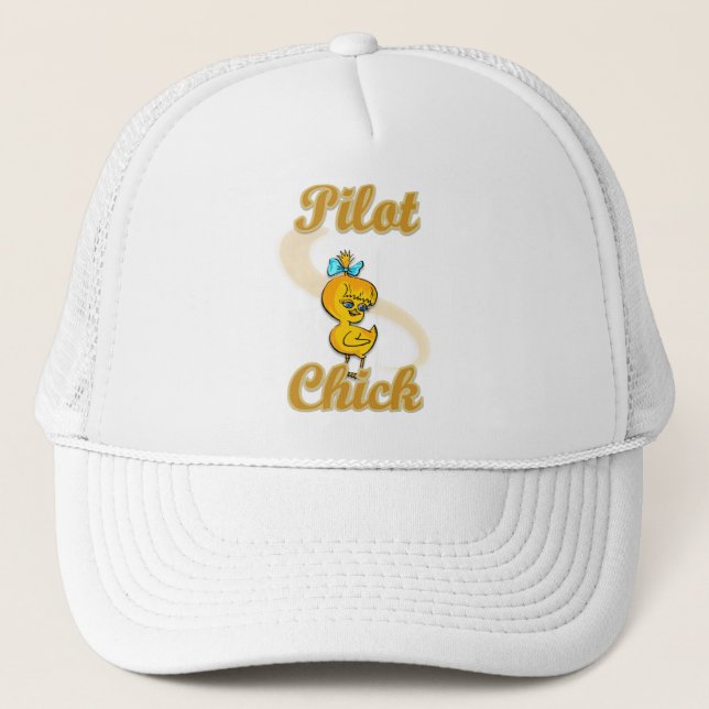 Pilot Chick Truckerkappe (Vorderseite)