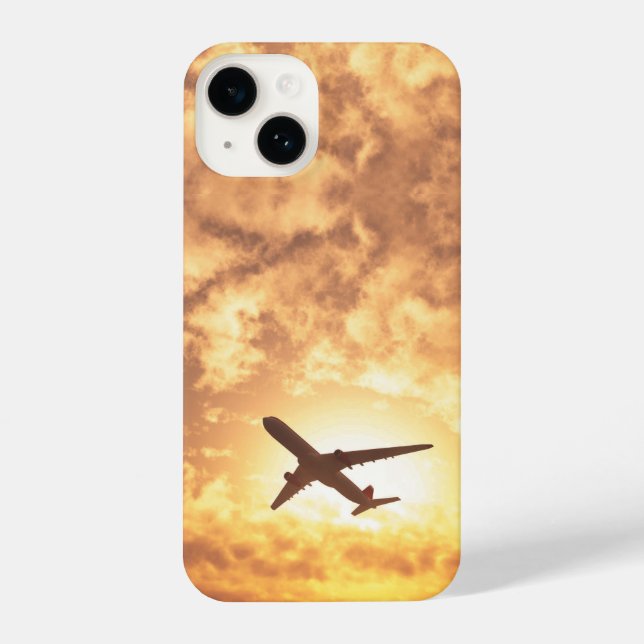 Pilot des Flugzeugs Kommerzieller Flug iPhone 14 Hülle (Rückseite)
