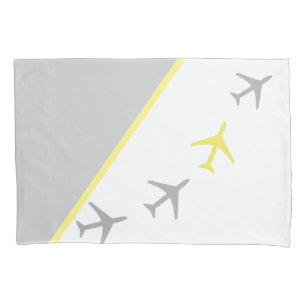 Pilot eines Funky-Flugzeug-Flugzeugs Kissenbezug