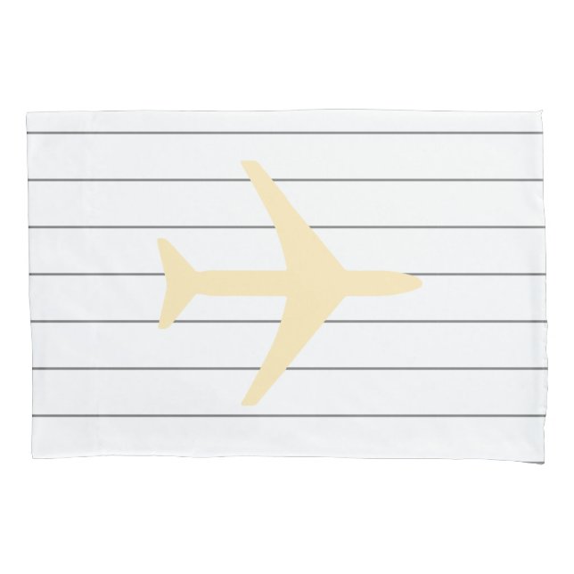 Pilot eines Funky-Flugzeug-Flugzeugs Kissenbezug (Vorderseite)