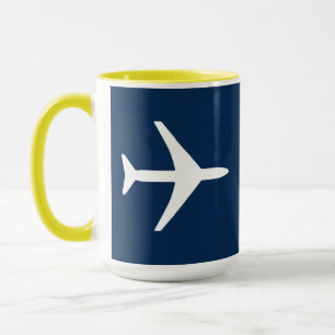 Pilot eines Funky-Flugzeug-Flugzeugs Tasse