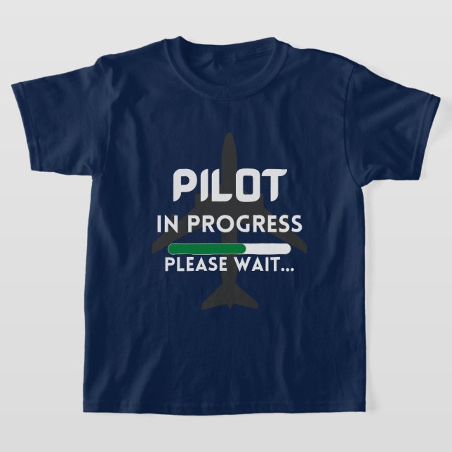 Pilot eines künftigen Piloten-Flugzeugs T-Shirt (Ablage )