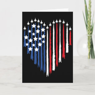 Pilot Flugzeug Amerikanische Flagge Flugzeug Luftf Karte