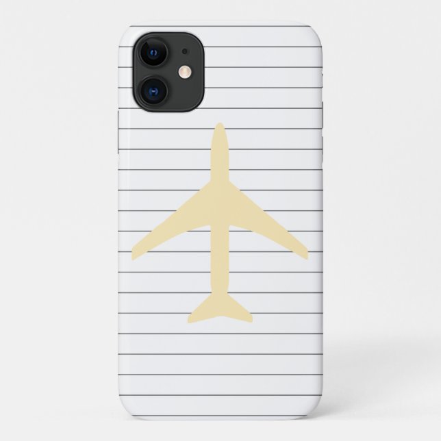 Pilot Flugzeug Luftfahrt Fliegendes iPhone 11 Case (Rückseite)