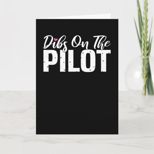 Pilot Flying Captain Airline Aviator Aviation Karte (Vorderseite)