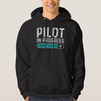 Pilot im Gange Bitte warten Funny Aviation Pilot Hoodie