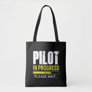 Pilot in Ausbildung… Bitte warten   Geschenkidee f Tasche