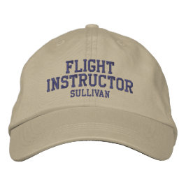 Pilot Khaki Tan Custom Flight Instructor Bestickte Baseballkappe