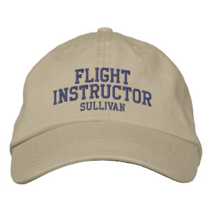 Pilot Khaki Tan Custom Flight Instructor Bestickte Baseballkappe