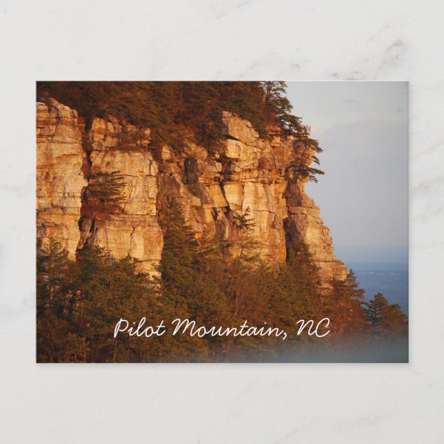 Pilot Mountain, NC Postkarte (Vorderseite)