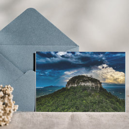 Pilot Mountain NC Staat Park | nach Sturm Regenbog Karte