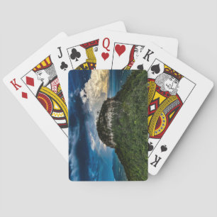 Pilot Mountain NC Staat Park nach Sturm Regenbog Spielkarten