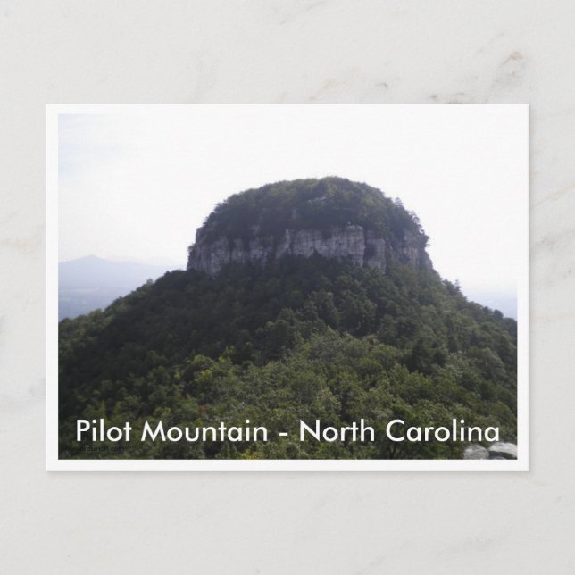 Pilot Mountain - North Carolina Postkarte (Vorderseite)