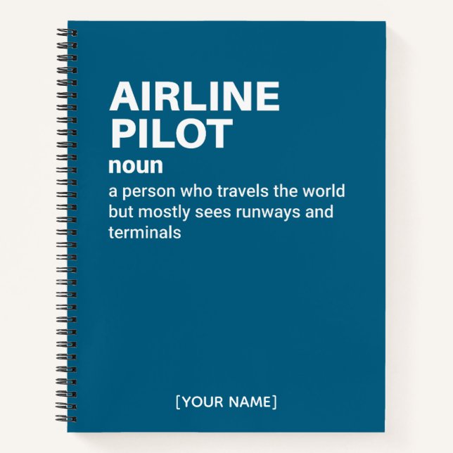 Pilot-Notebook - Funny Definition Design Notizbuch (Vorderseite)