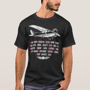 Pilot Phonetisches Alphabet C172 Flugzeug T-Shirt