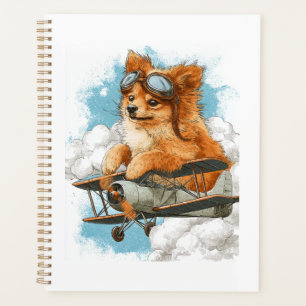 Pilot Pomeranian � Fliegender Ace Hund Planer
