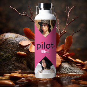 Pilot-Typografie, minimalistische moderne personal Trinkflasche