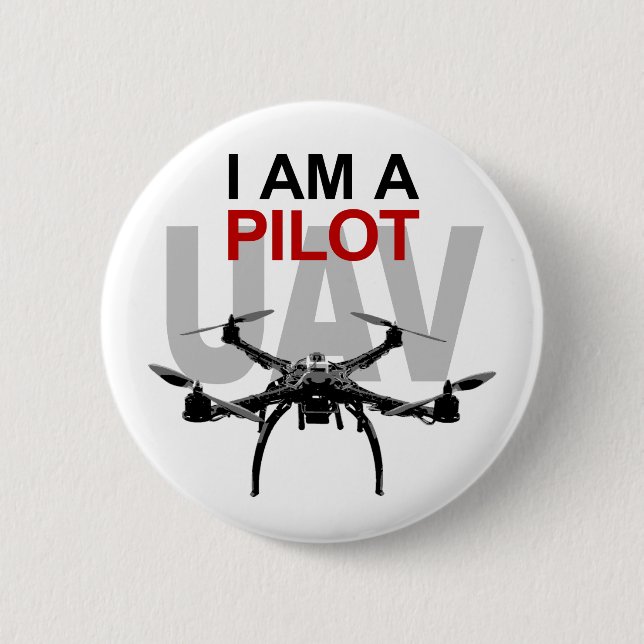 Pilot UAV Quadpilot Quadcopter Button (Vorderseite)