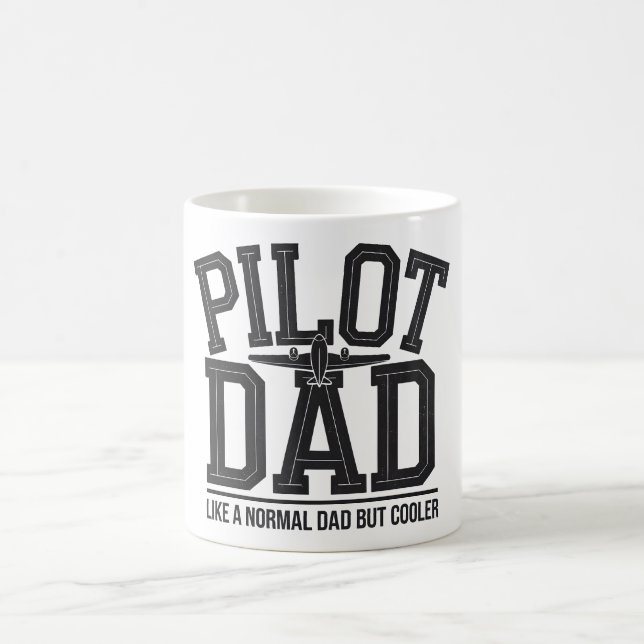 Pilot-Vater Cooler als normale Keepake-Tasse Kaffeetasse (Mittel)
