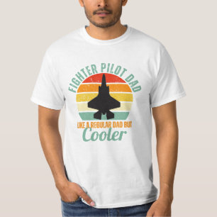 Pilot-Vater F-35 für Retro-Kämpfer T-Shirt
