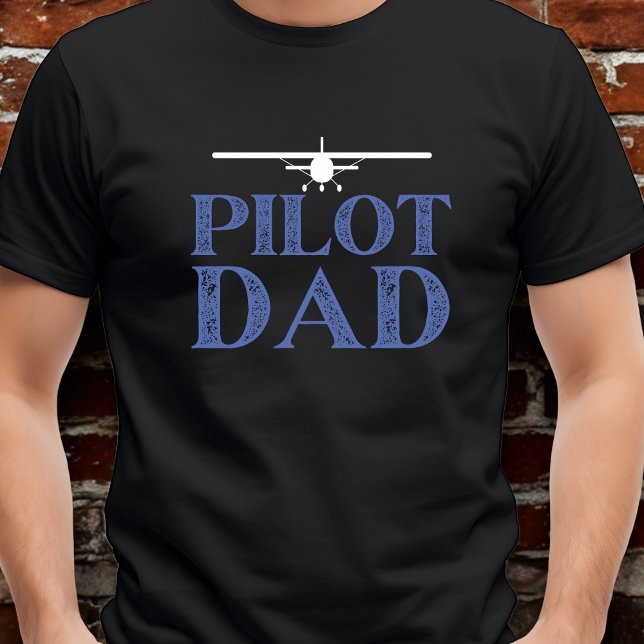 Pilot-Vater und Flugzeug-Minimalistische Luftfahrt T-Shirt (Von Creator hochgeladen)