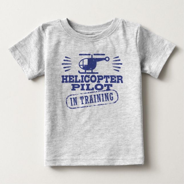 Pilot von Hubschraubern in der Ausbildung Baby T-shirt (Vorderseite)