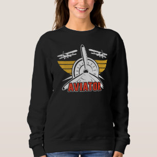Pilot von Kleinflugzeugen von Luftfahrzeugen Sweatshirt