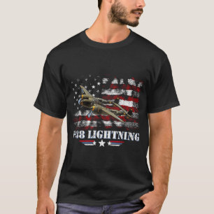 Pilot von P-38-Blitzflugzeugen P38 WW2 T-Shirt