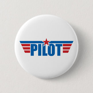 Pilot Wings Abzeichen - Luftfahrt Button