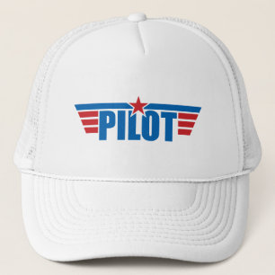 Pilot Wings Abzeichen - Luftfahrt Truckerkappe