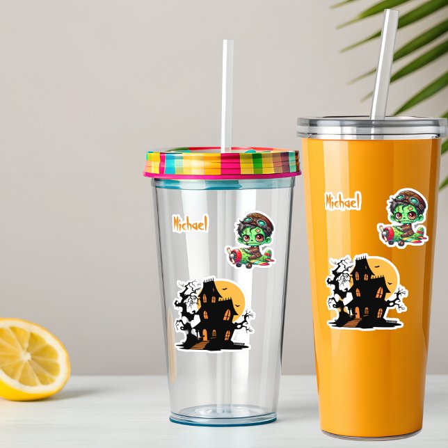 Pilot Zombie fliegendes Flugzeughaus Sonniges Hall Aufkleber (Von Creator hochgeladen)