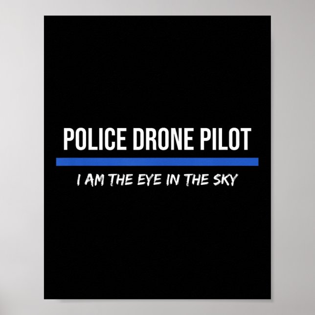Pilotakteur für Polizeidroge Poster (Vorne)