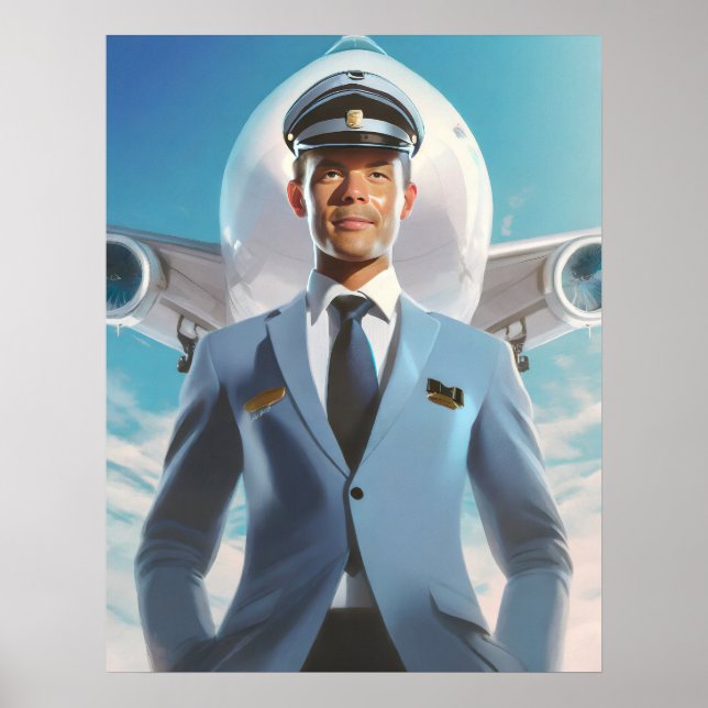 Pilotanzeige Poster (Vorne)