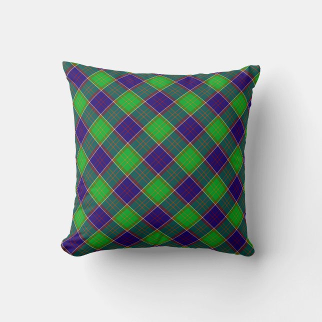 Pilote à lancer Plaid Colville Tartan Coussin (Recto)
